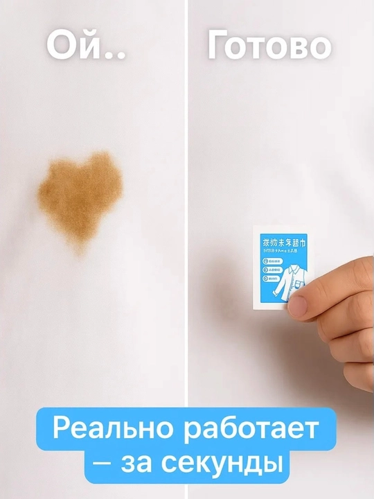 Салфетки для удаления пятен с одежды (экспресс-очистка)