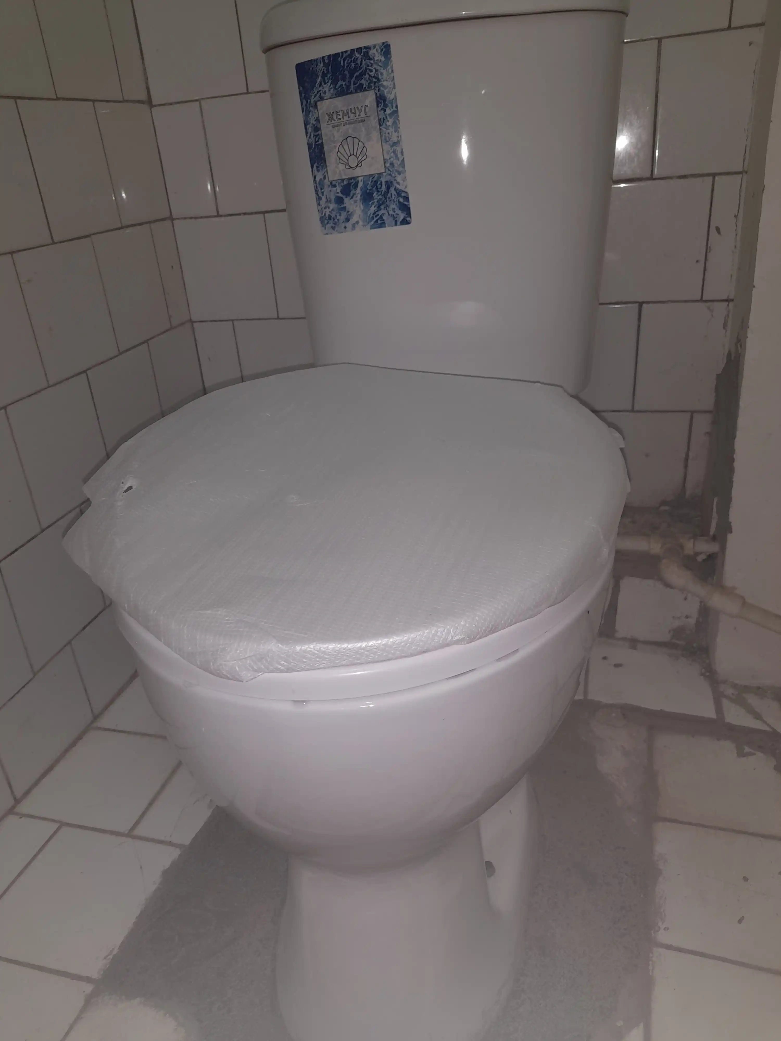 Унитаз Жемчуг , с механизмом и сиденьем