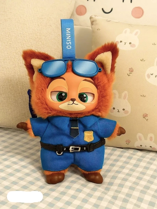 Zootopia, Zveropolis, kolleksiyali yumshoq o'yinchoq brelok-figura tasodifiy rang