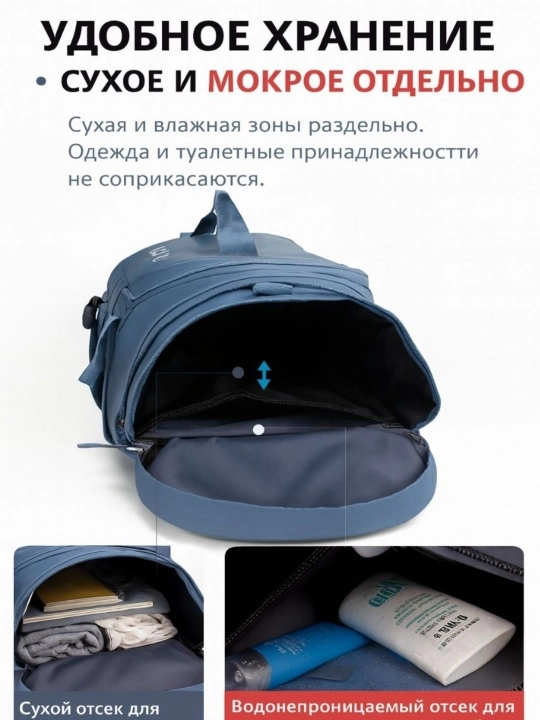 Сумка спортивная, для фитнеса, для путешествий, ручная кладь, дорожная