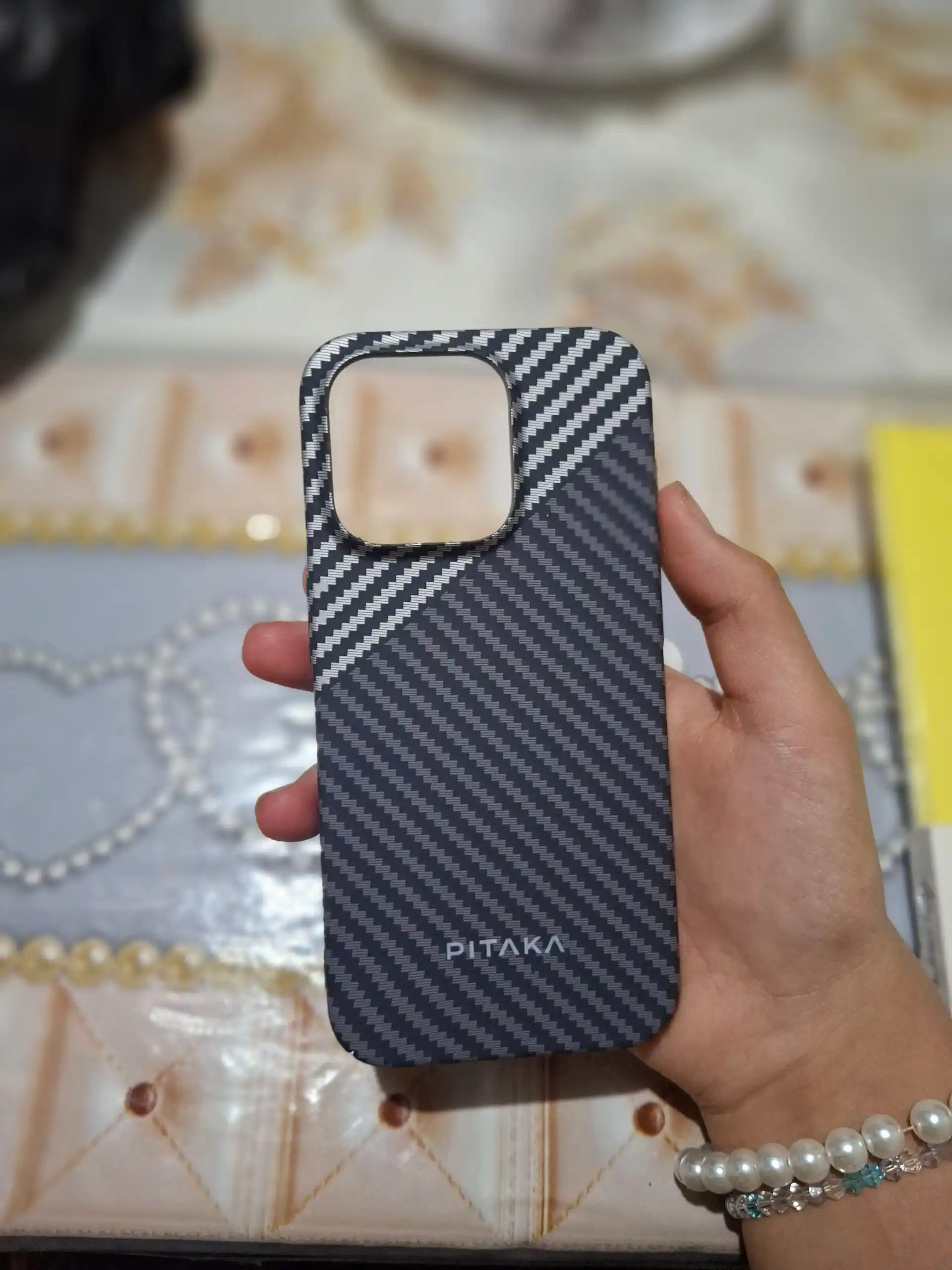 Чехол для iPhone карбоновый, MagSafe, 14, 15, 16, 17, Pro Max, жёсткий