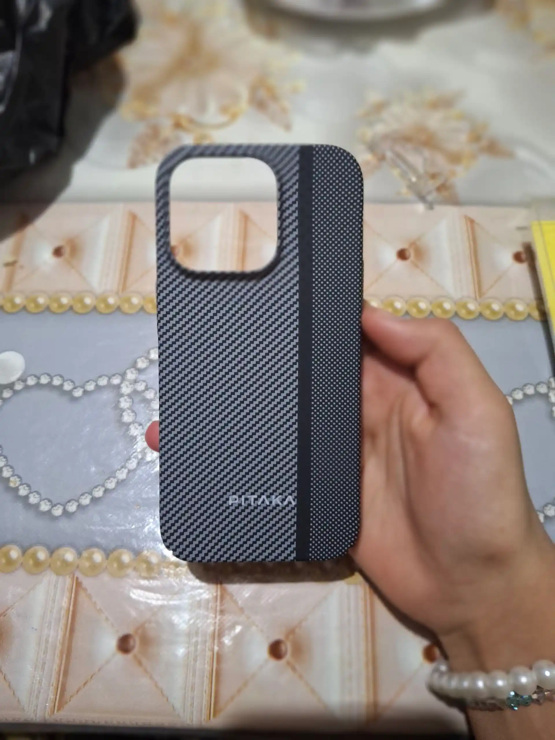 Чехол для iPhone карбоновый, MagSafe, 14, 15, 16, 17, Pro Max, жёсткий