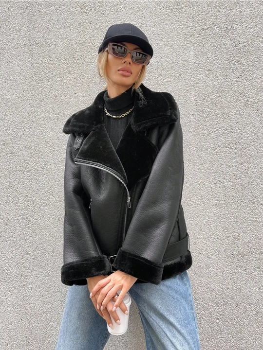 Dublyonka aviator ayollar uchun, uzun, qishki
