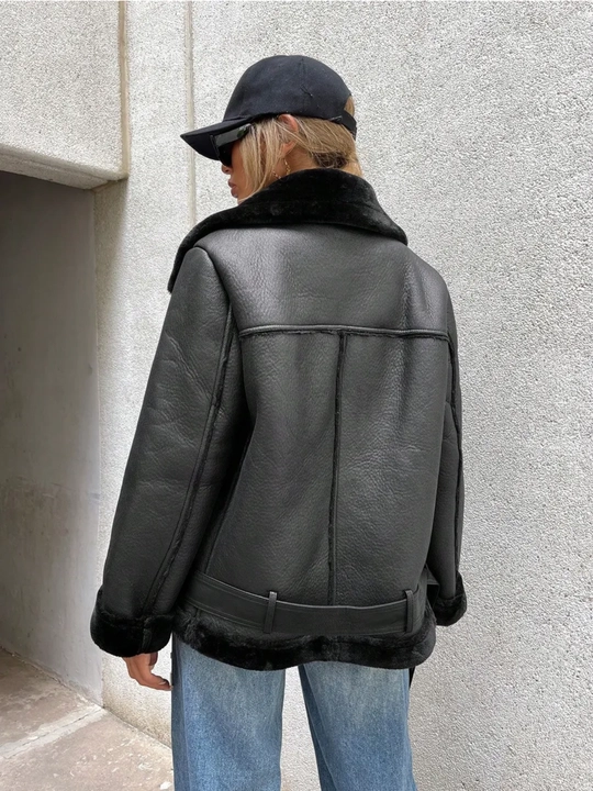 Dublyonka aviator ayollar uchun, uzun, qishki