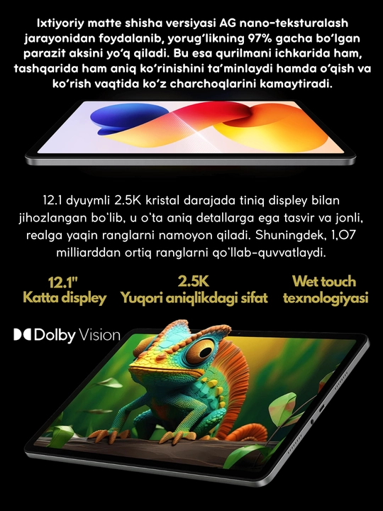 Planshet Xiaomi Redmi Pad 2 Pro,12000mAh battery,12.1" 2.5K,display 120Hz,SIM 5G,Wi-fi