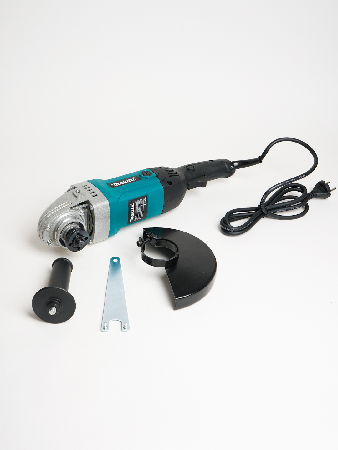 Makita 180 mm bolgarka, kuchli quvvati 1600 W burchakli silliqlash mashinasi, sozlanuvchan