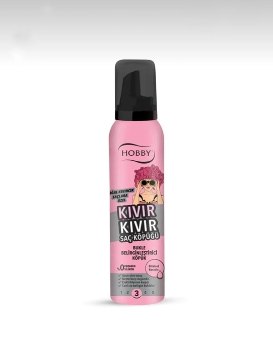 Kivir Kivir soch uchun muss 150 ml  hajm, yengil fiksatsiya - 