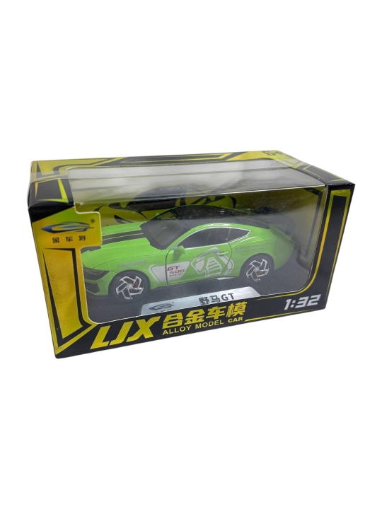 Ford Mustang GT 1:32 LJX — металлическая коллекционная машинка, свет, звук, двери