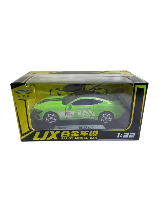 Ford Mustang GT 1:32 LJX — металлическая коллекционная машинка, свет, звук, двери