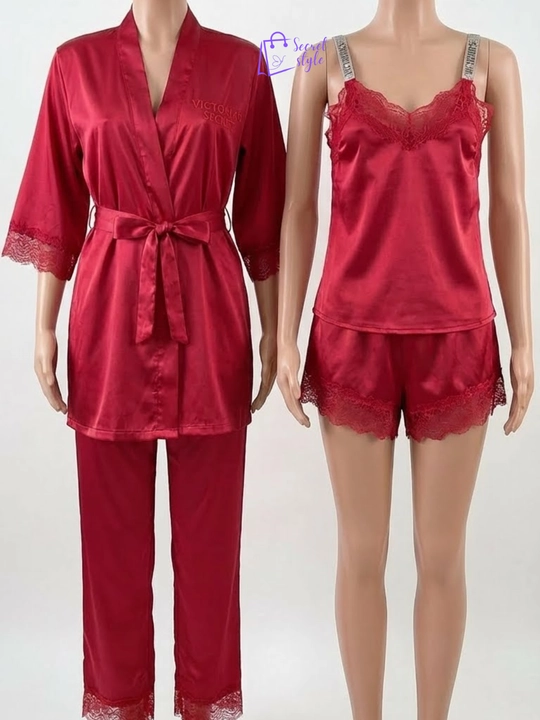 Ayollar uchun uy kiyimi, tungi kiyim, pijama va halat, nafis va qulay set S–M / 42–46