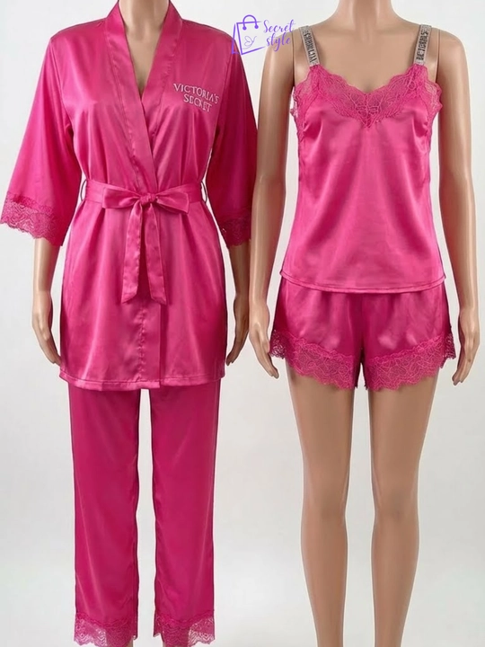 Ayollar uchun uy kiyimi, tungi kiyim, pijama va halat, nafis va qulay set S–M / 42–46