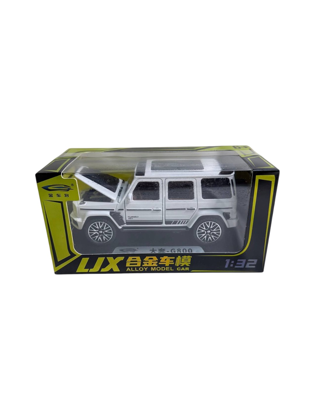 Mercedes-Benz G800 Brabus 1:32 LJX — металлическая модель внедорожника двери свет и звук