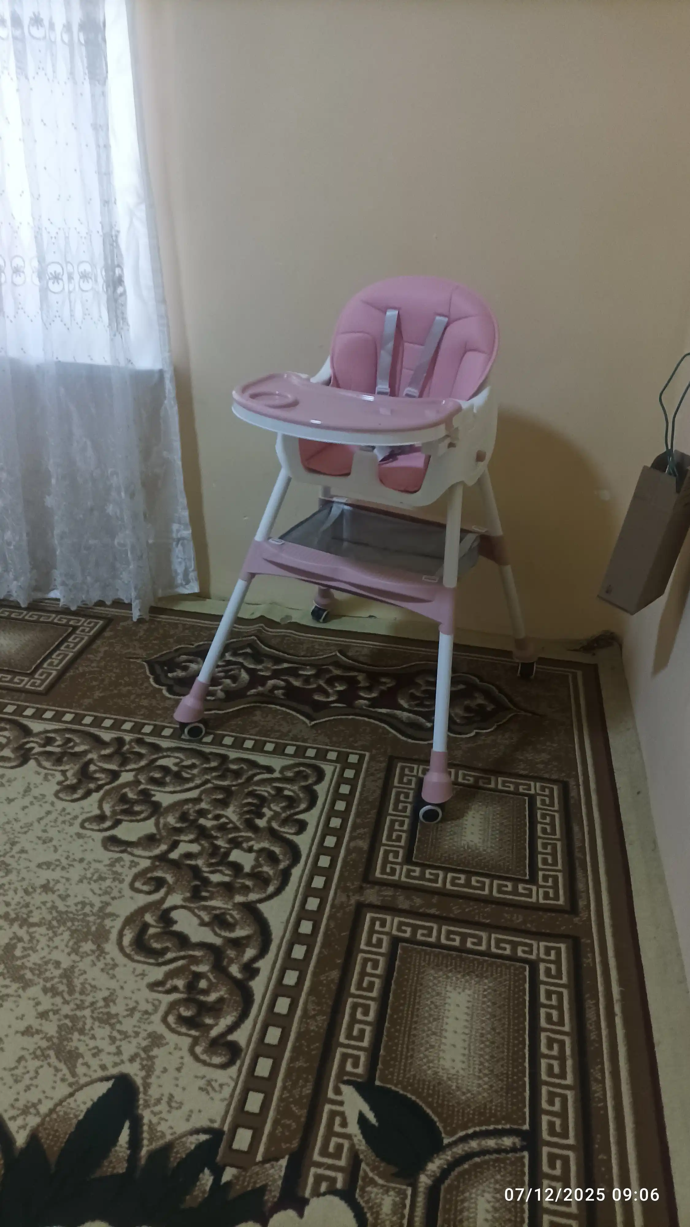 Портативный детский обеденный стул, для кормления, кресло - качалка, 2 в 1, манеж, люлька