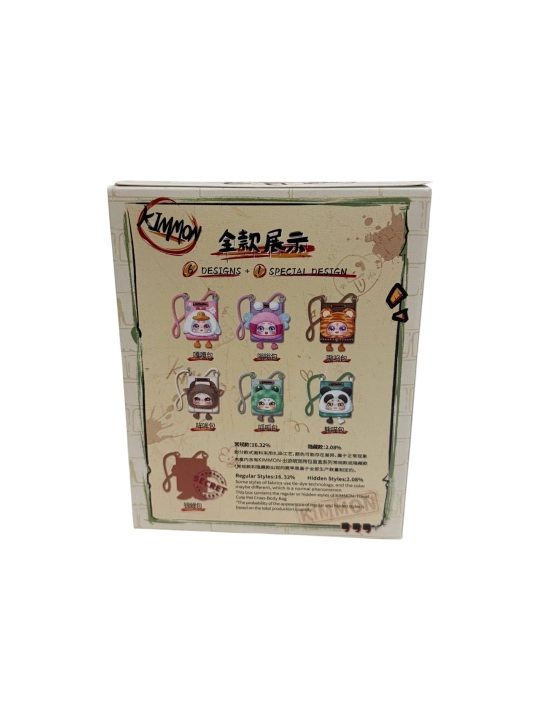 Kimmon Mystery Box Travel Cute Pet plyush kross-bodi sumka — blind box, yumshoq o‘yinchoq