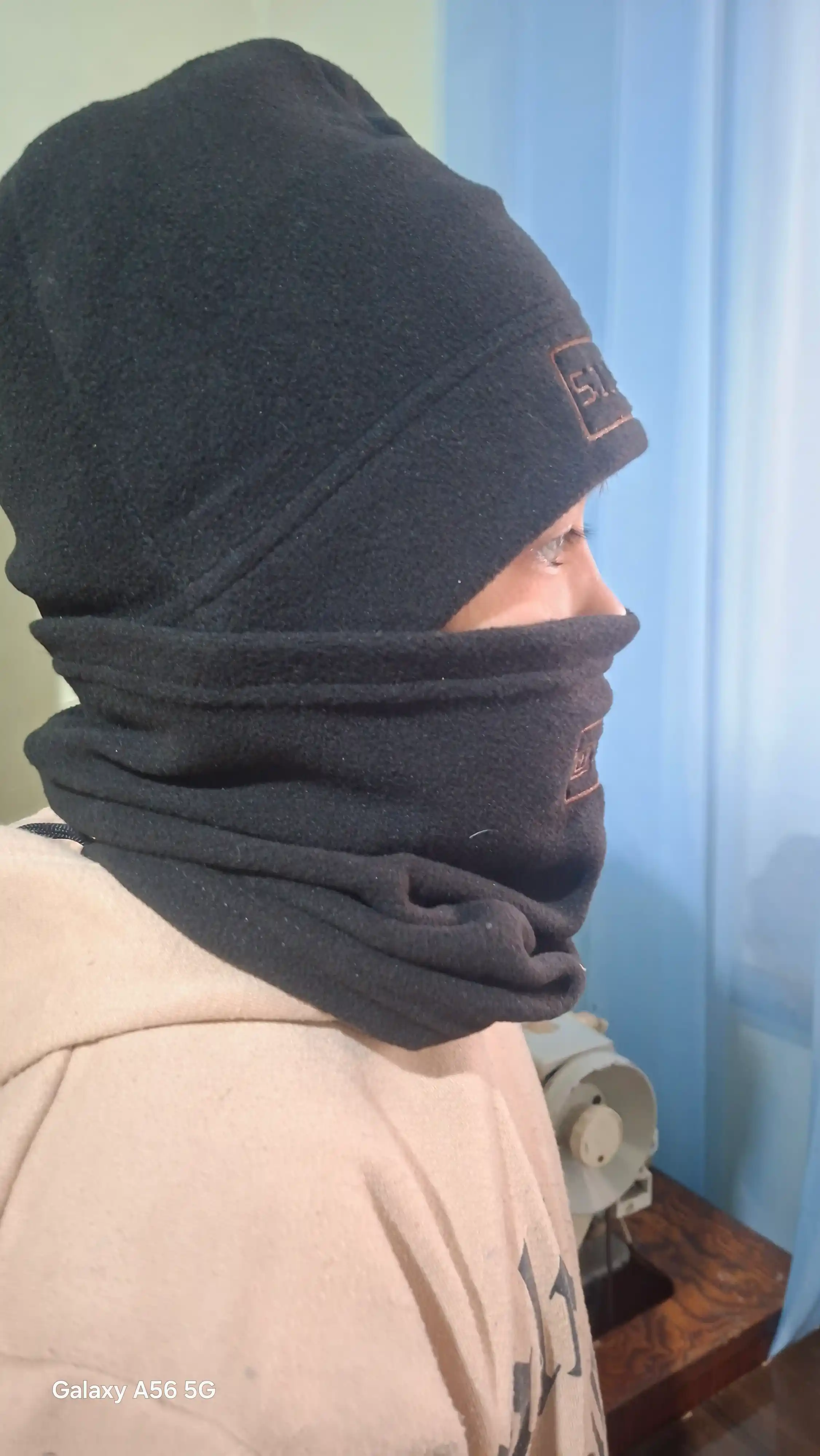 Тактическая шапка и шарф из кораллового флиса, 2 в 1