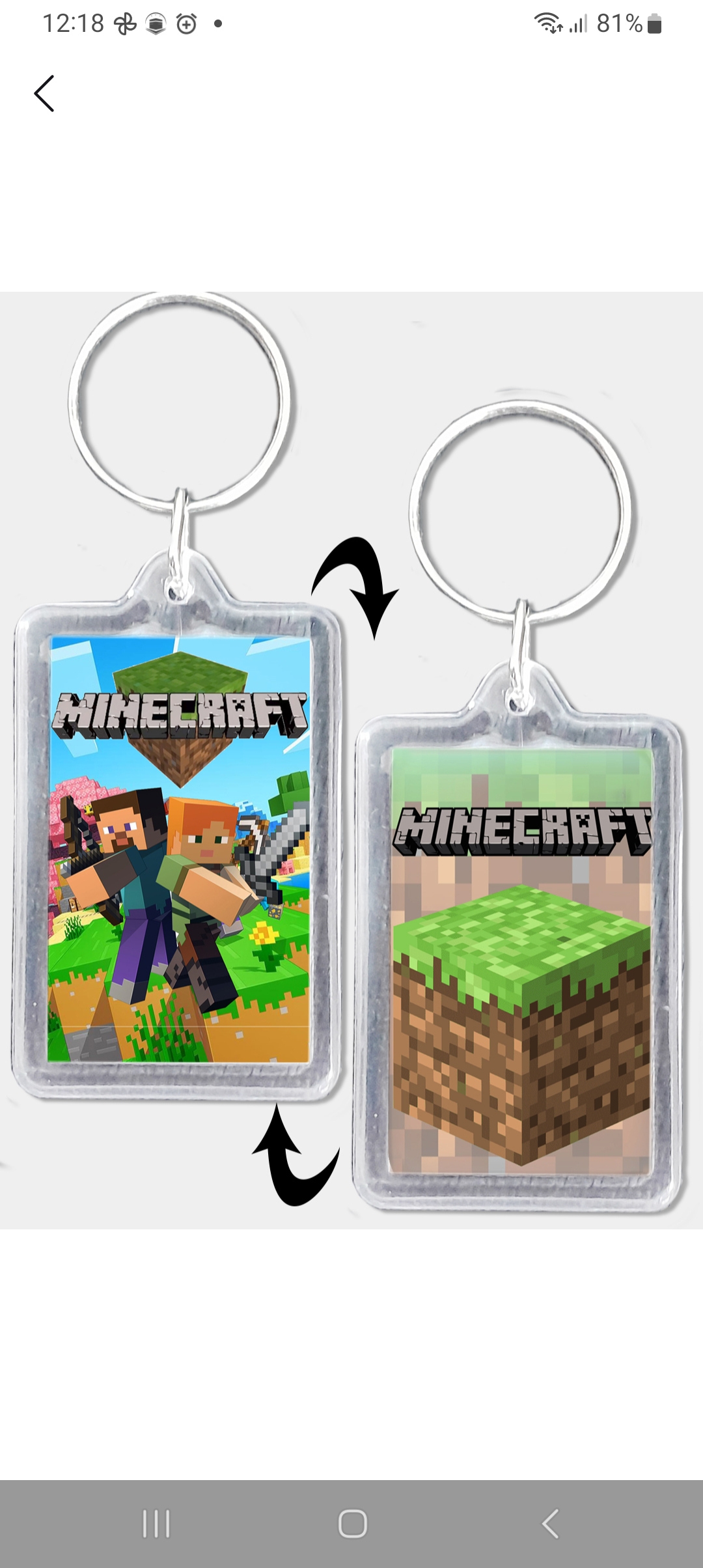 Minicraft kalit zanjirlar