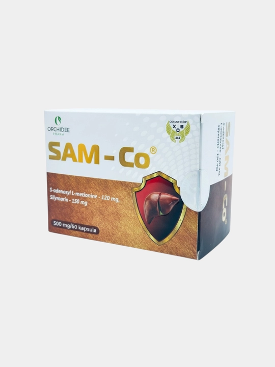 SAM-Co 500 мг 60 капсул — печень, детокс, восстановление