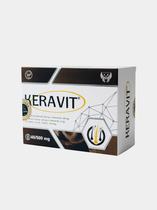 Keravit 500 мг 40 капсул — рост волос, укрепление, против выпадения