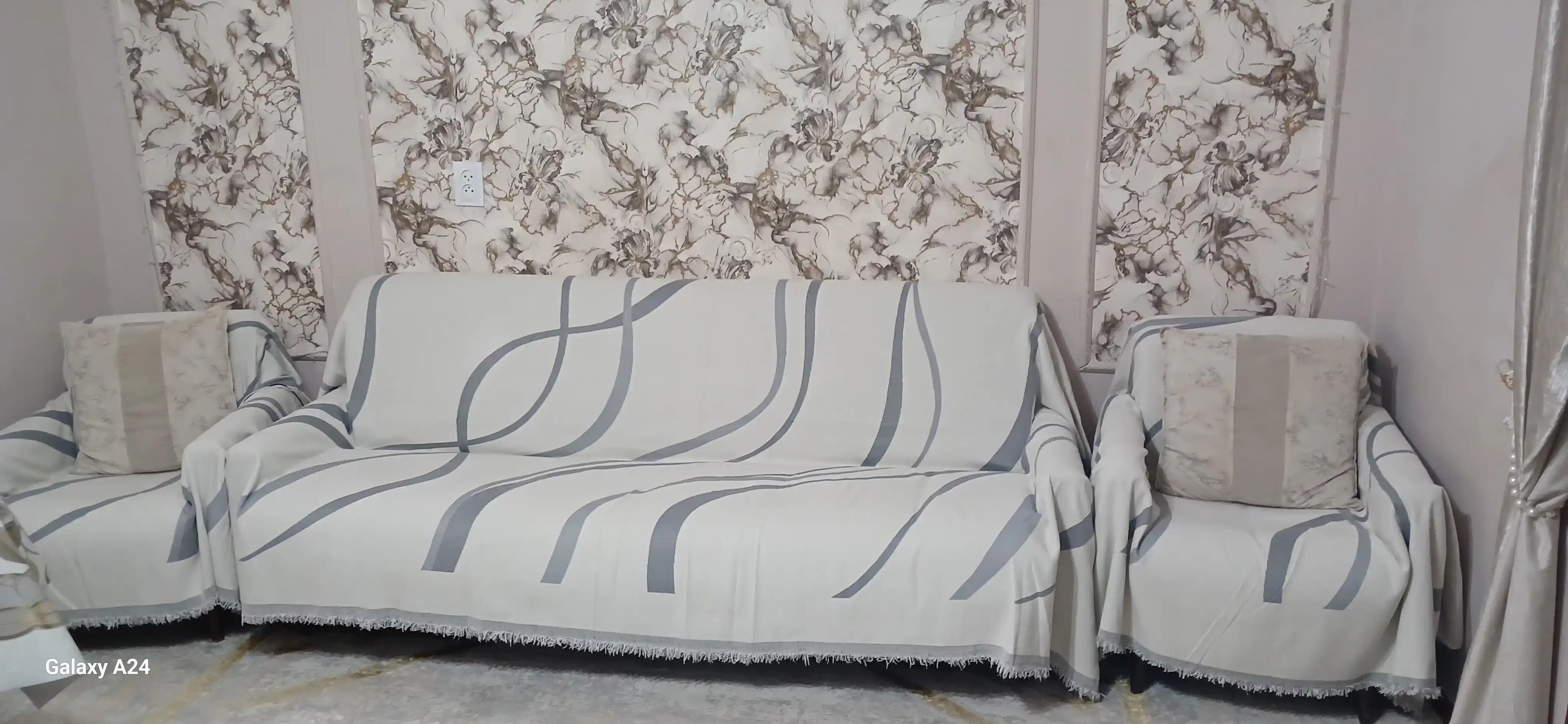 Divan va kreslo uchun universal chexol, nakidka, pled, divandek, 180*200, 280*200 sm
