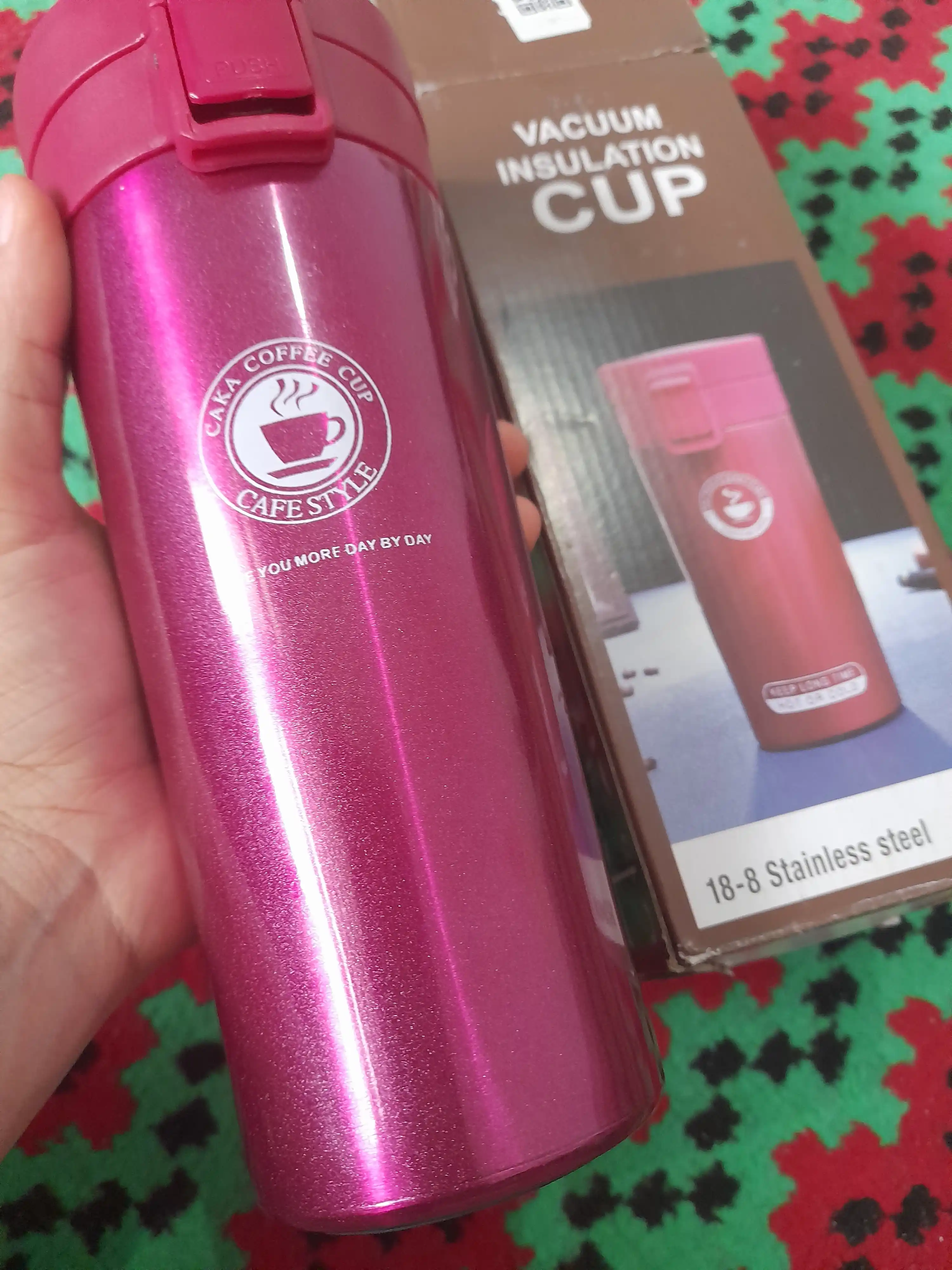 Choy va qahva uchun zanglamaydigan po‘latdan yasalgan termokrujka, qahva termokrujkasi, 500 ml