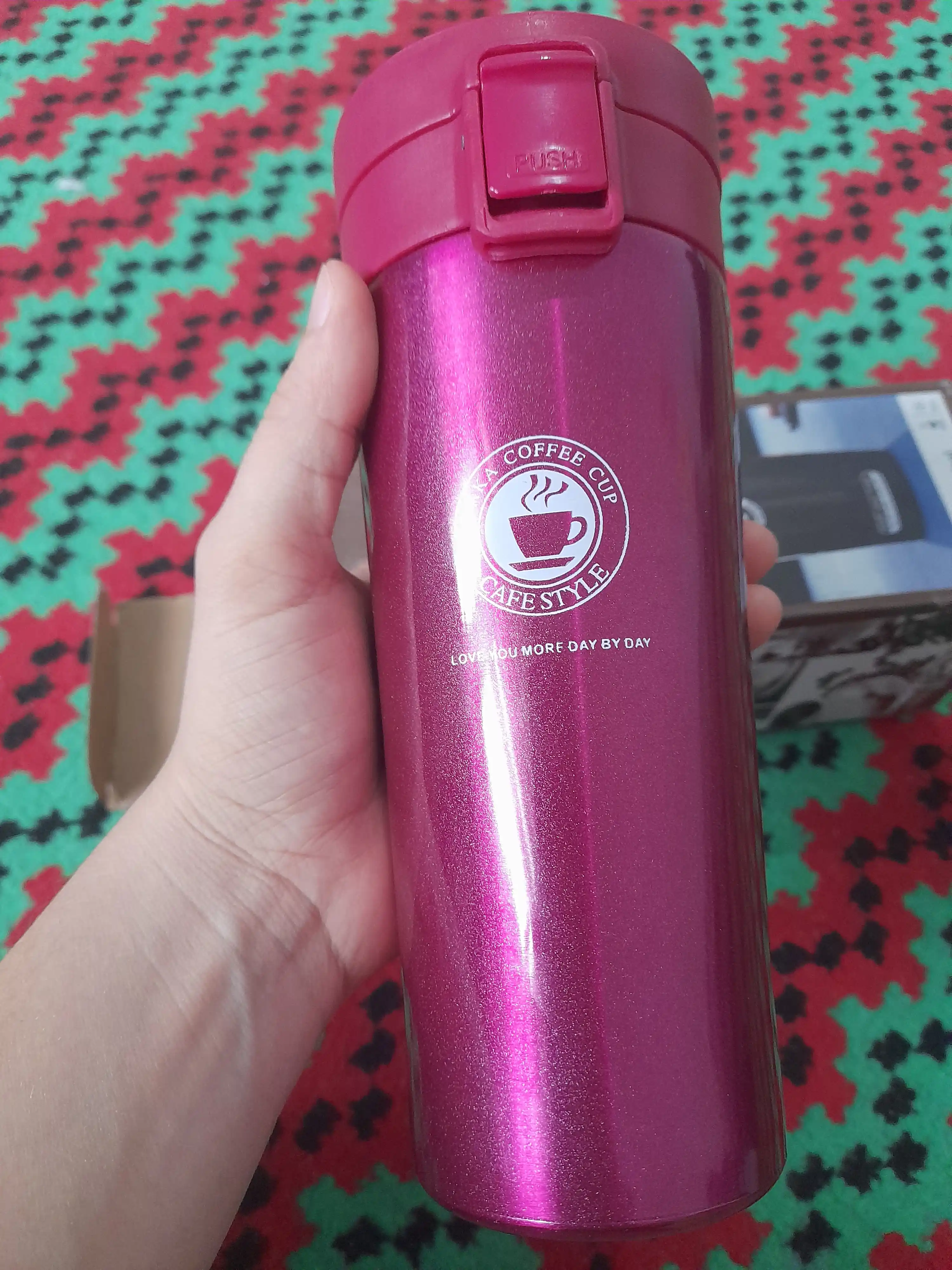 Choy va qahva uchun zanglamaydigan po‘latdan yasalgan termokrujka, qahva termokrujkasi, 500 ml