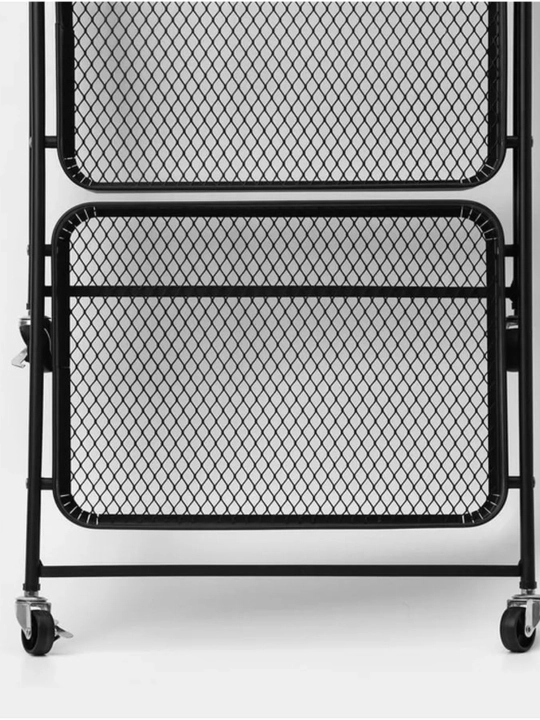 Этажерка металлическая, на колесиках, для кухни, органайзер для ванной, узкая