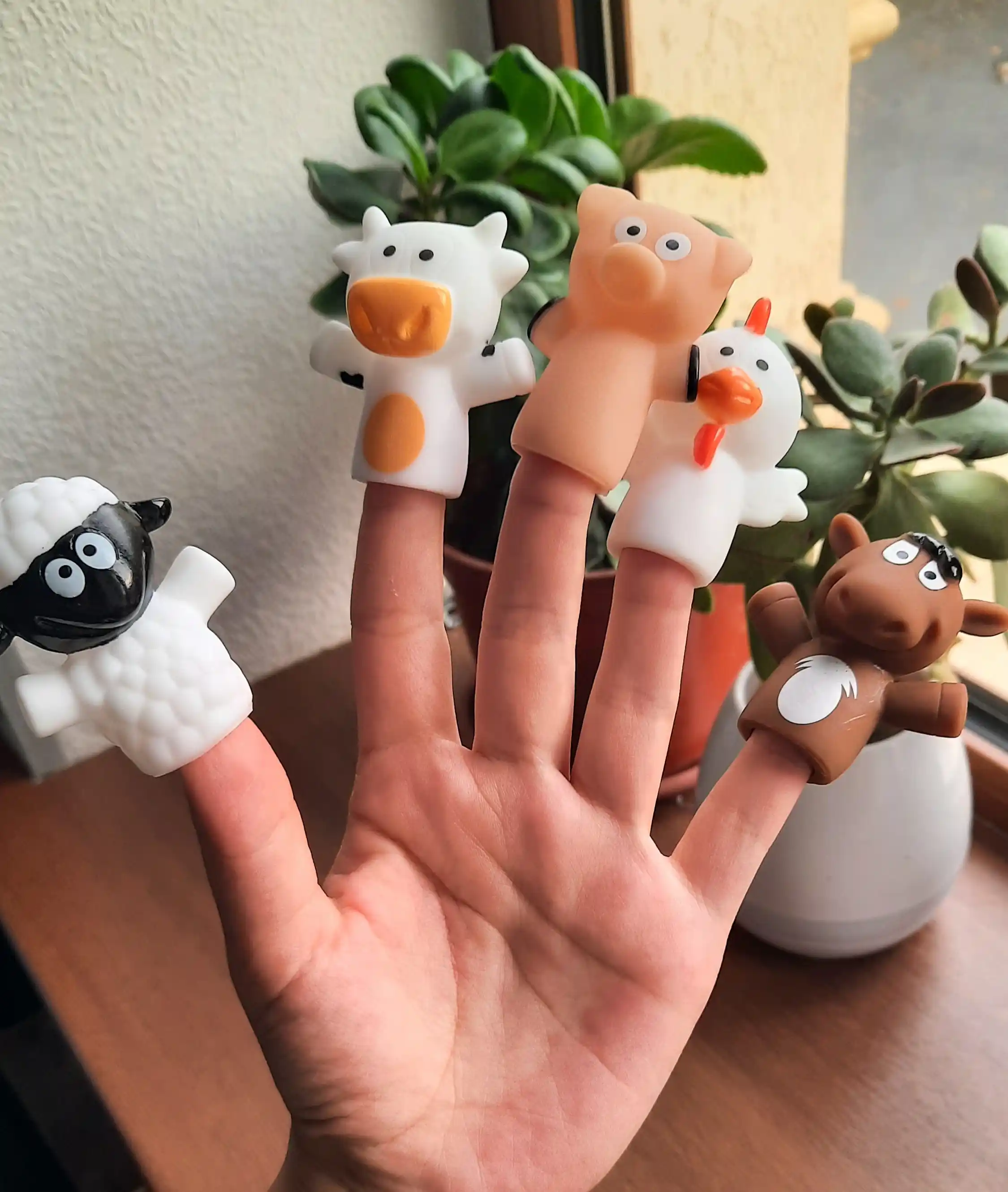 Развивающие игрушки для ванной пальчиковый театр, пальчиковая игрушка 5 в 1