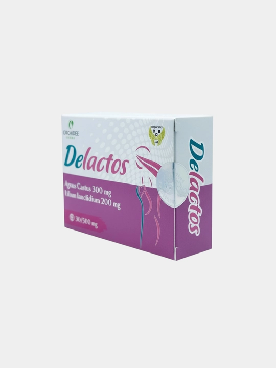 Delactos 500 мг 30 капсул — гормональный баланс, цикл, облегчение ПМС