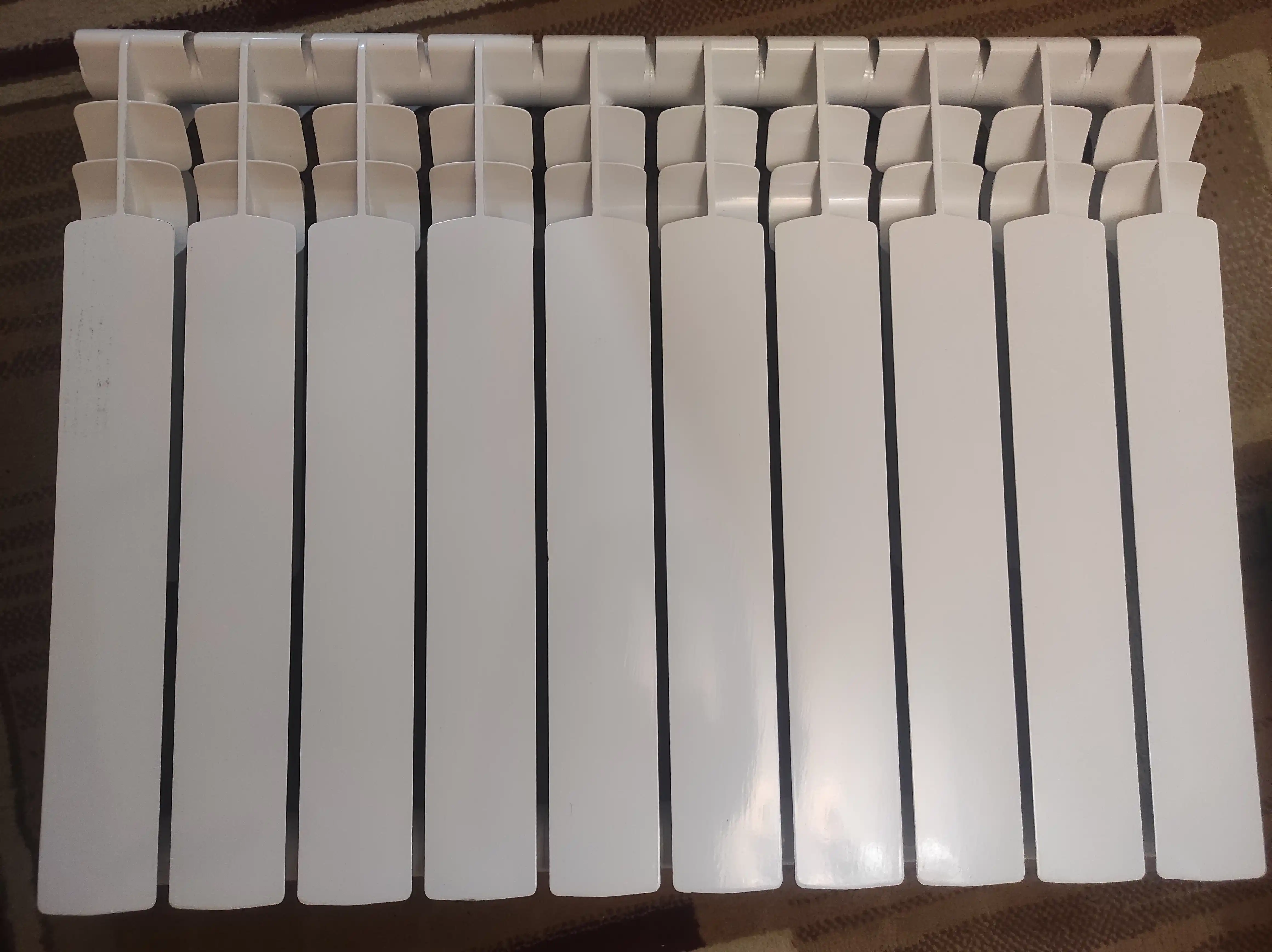 Bimetall radiator 10 seksiya, 500/80, isitish radiatori batareya, 20 bar, 10 yil kafolat