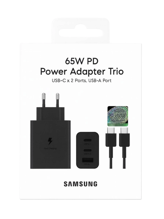 Zaryadlovchi qurilma Samsung 65W Type-C kabeli bilan 