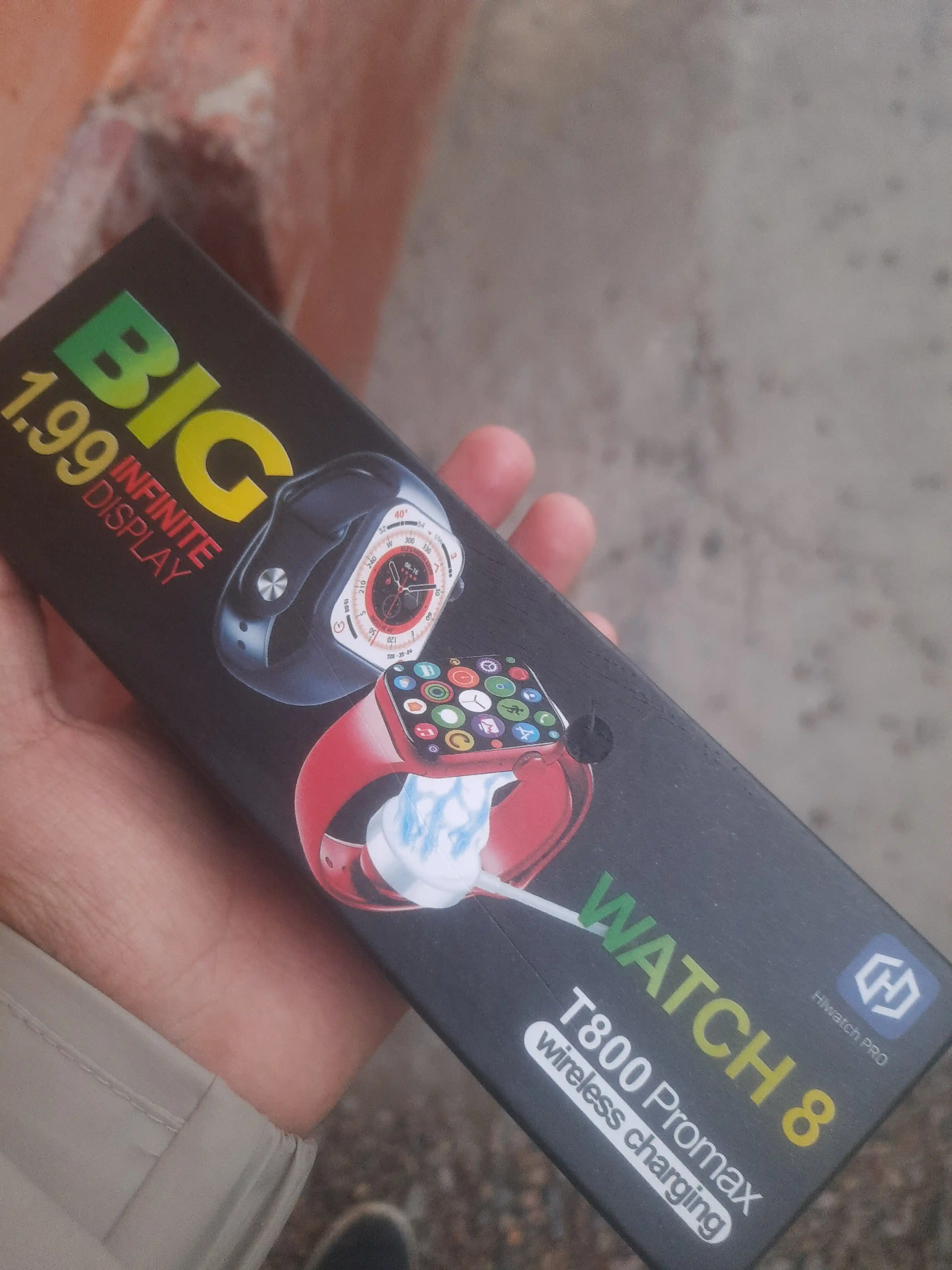Aqlli soat Big Smart Watch T800 Pro Max, 49 mm, iOS, Android uchun, 4 xil rang bilan