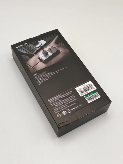 Avtomobil inverter UGREEN 150W, 12V dan 220V/230V, 2 rozetka, USB-C, qora 6