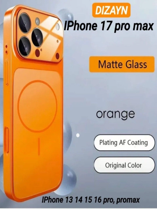 Chexol iPhone 13, 14, 15, 16 uchun - iPhone 17 uslubida, Magsafe - 