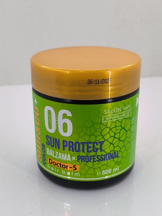 Бальзам для волос MIR&CO DOCTOR-S SUN PROTECT — восстанавливает и придаёт блеск волосам