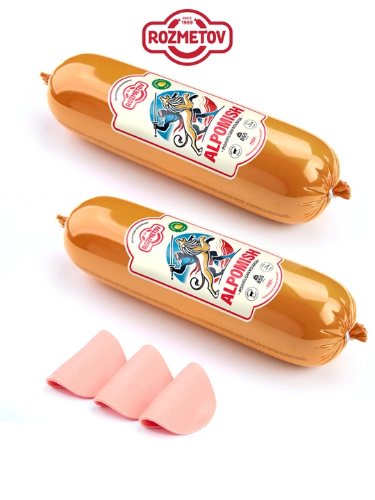 Rozmetov kolbasa "Mazali salatlar va buterbrodlar Alpomish bilan" №17, 2 dona