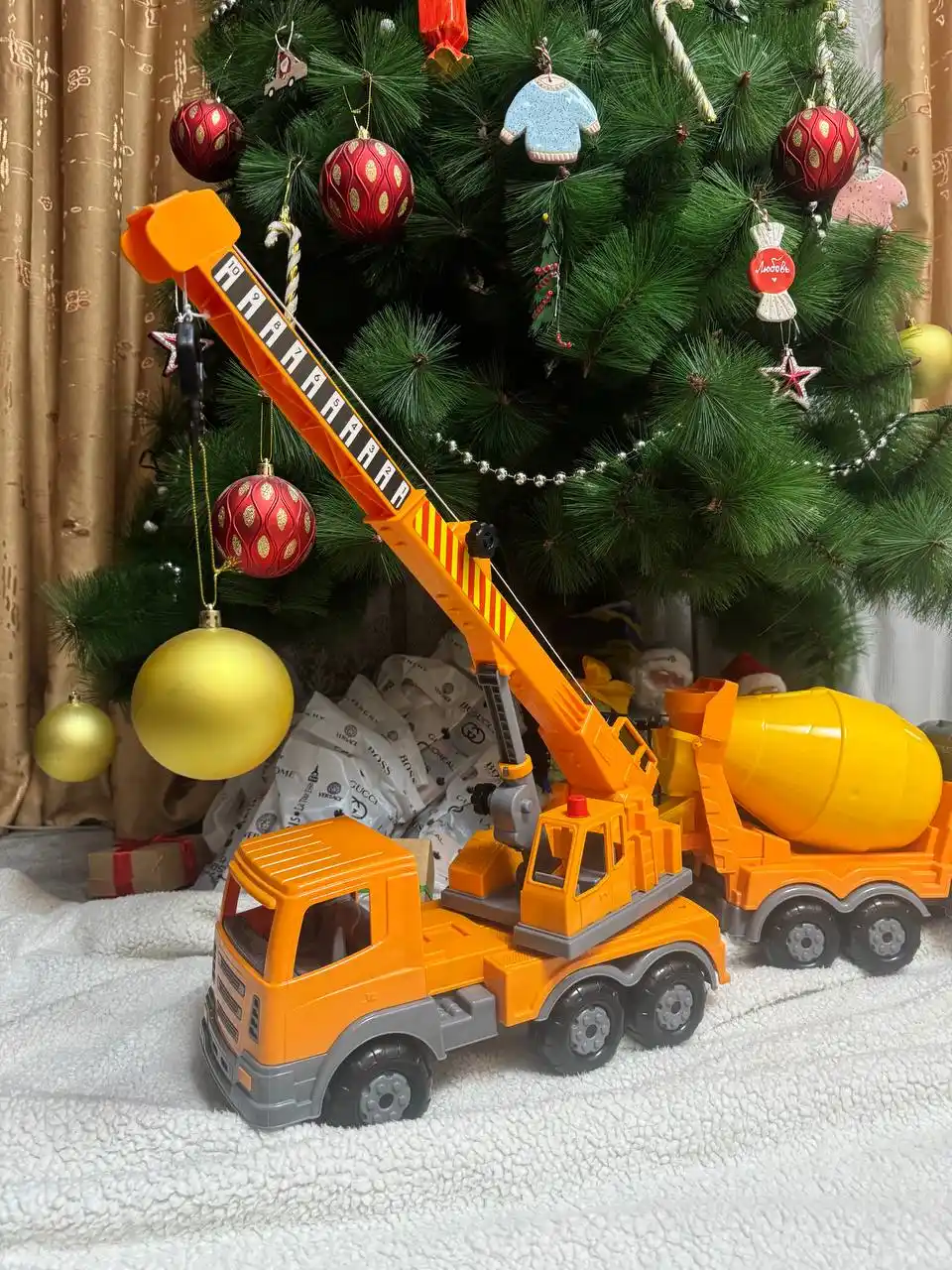 Игрушечные машины, кран, самосвал и экскаватор для детей, Kolobok Toys