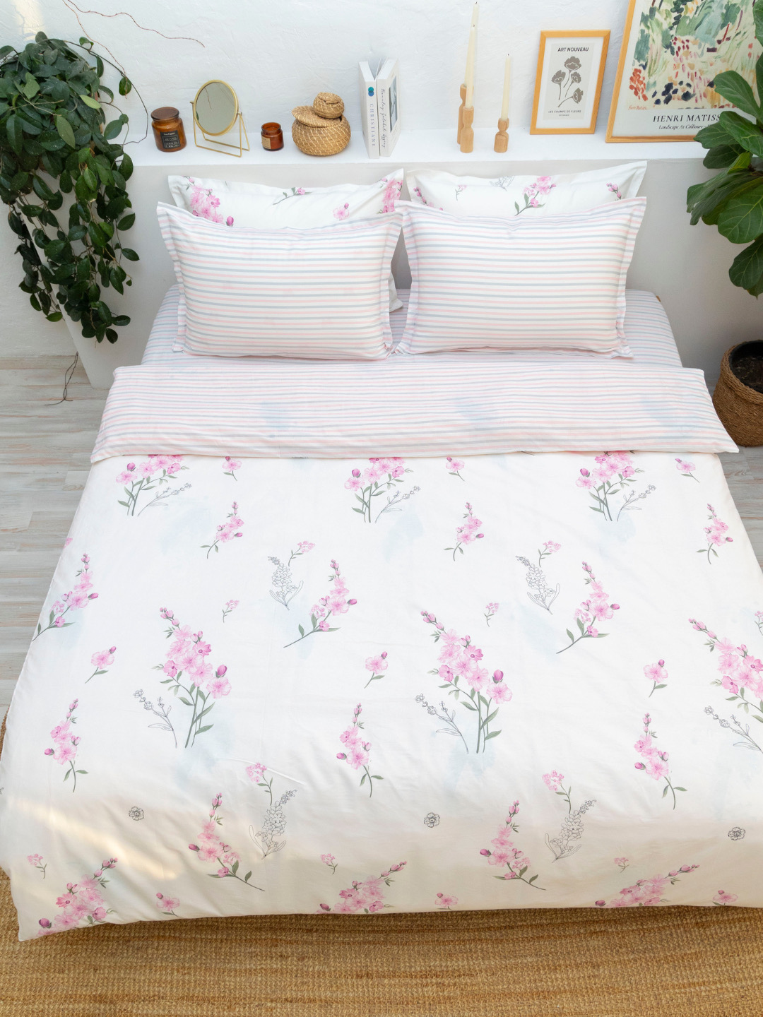Choyshab to'plami 2 kishilik prostina + navolochka satin - 