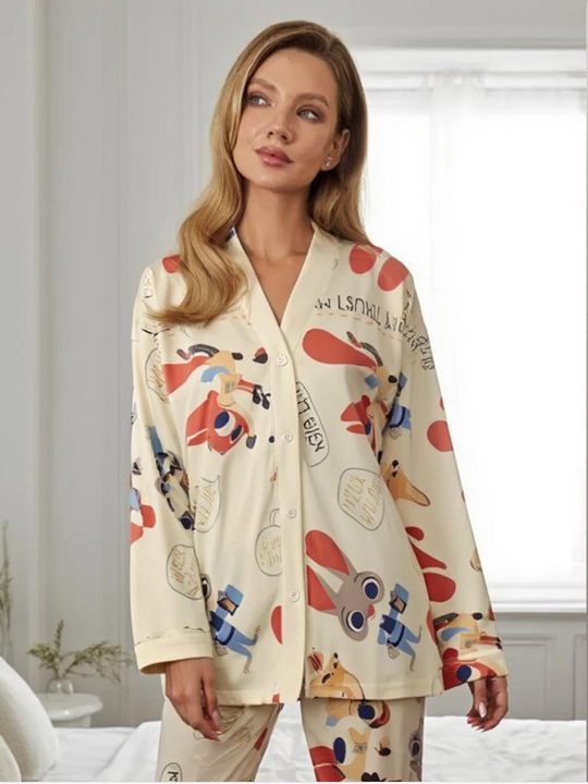Pijama ayollar uchun yumshoq uy kiyimi, 2x1 qismli qulay to‘plam, kundalik va uyqu uchun