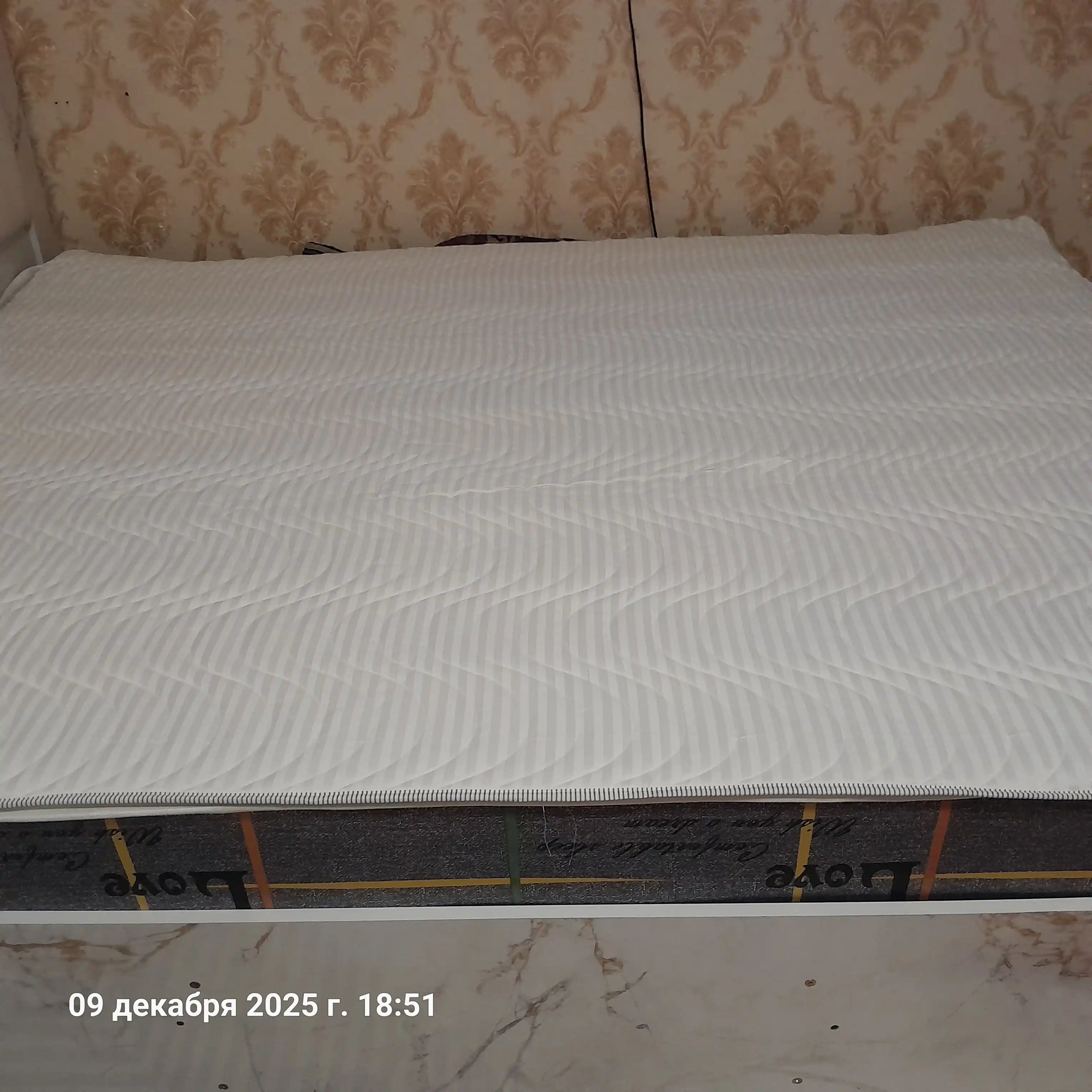 Matras uchun himoya yopgich, Topper, qavilgan, rezinali, 90x200, 160x200, 180x200