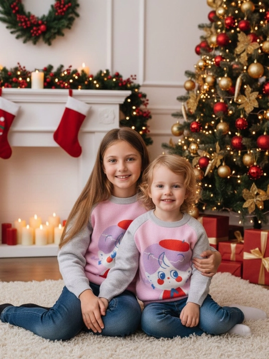 Детский свитер для девочек, от 2 до 7 лет, джемпер J&R kids