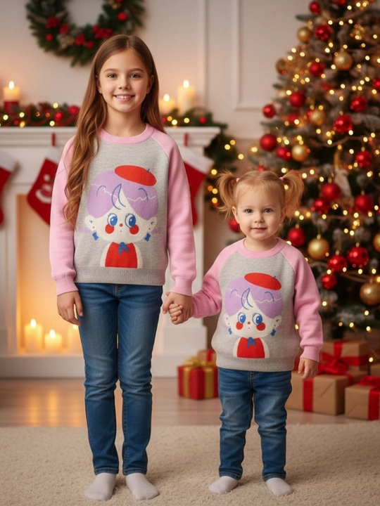 Детский свитер для девочек, от 2 до 7 лет, джемпер J&R kids