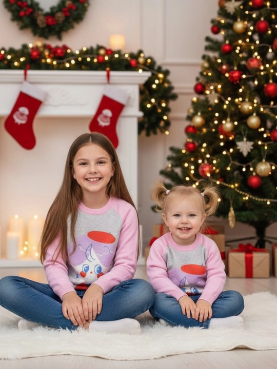 Детский свитер для девочек, от 2 до 7 лет, джемпер J&R kids