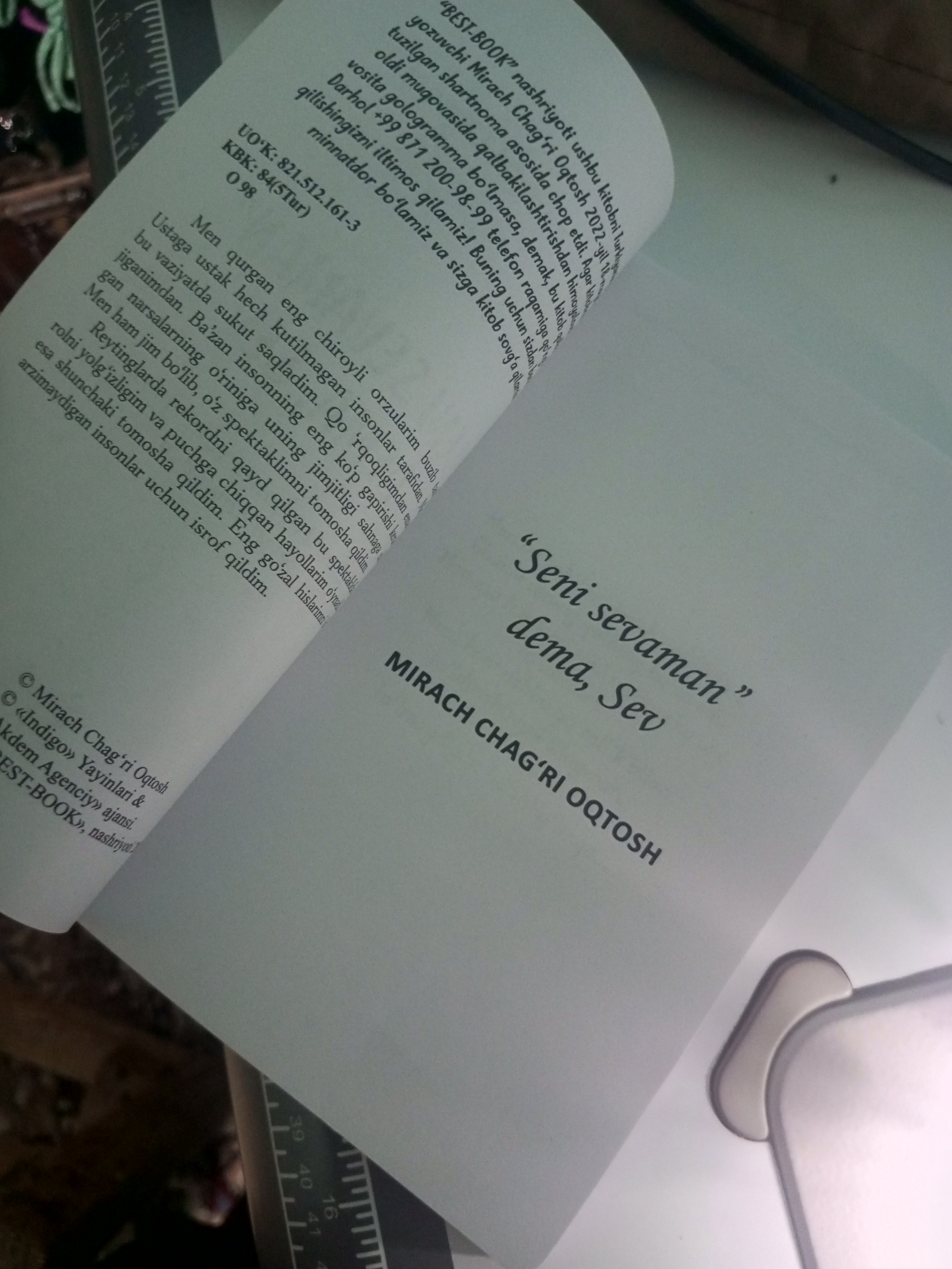 “Seni sevaman dema, SEV.” — So‘zlardan kuchliroq bo‘lgan tuyg‘ular haqida