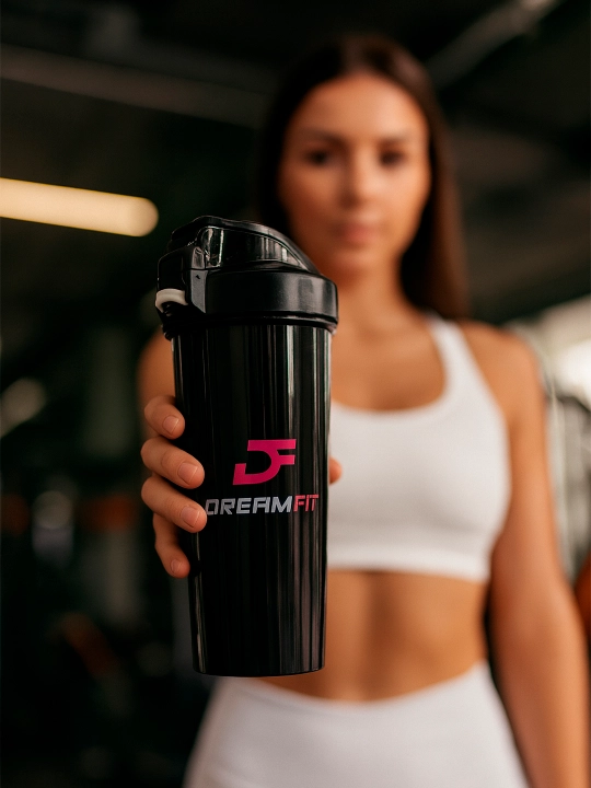 Sheyker, shaker suv shisha, sport idish, geyner, oqsil, protein, 600 ml, uniseks