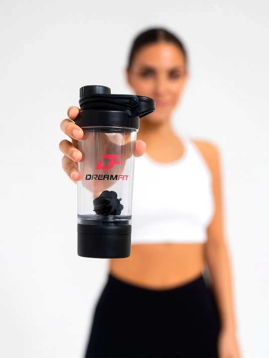 Sheyker, shaker suv shisha, sport idish, geyner, oqsil, protein, 600 ml, uniseks