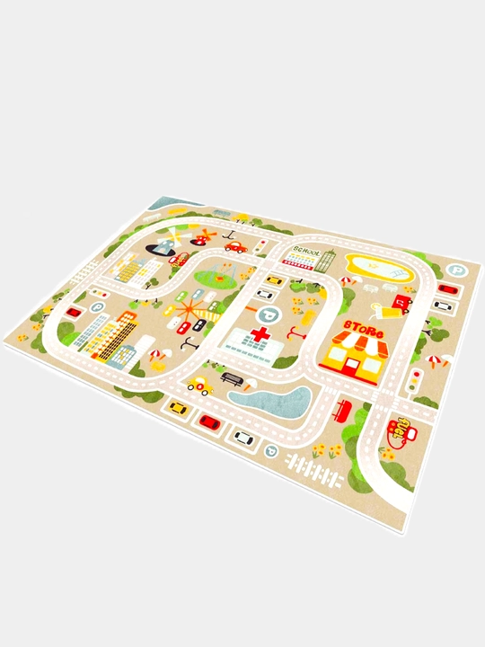 Коврик для игры, авто парковка детская, для игры с машинками, микрогород, размер 80*120 см