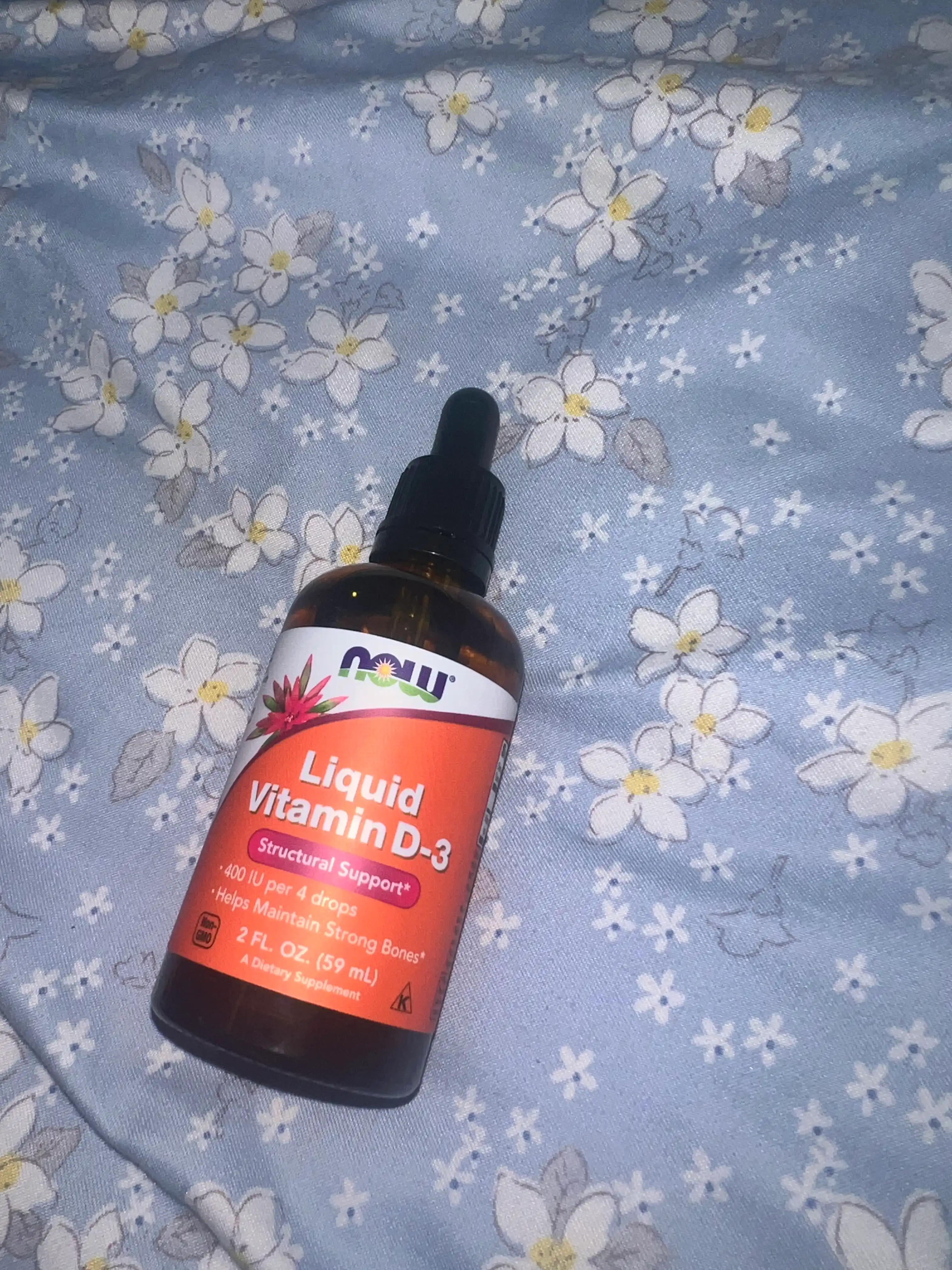 Now Foods suyuq vitamin D3, 400 ME 59 ml, immunitet uchun qulaylik va уengillik