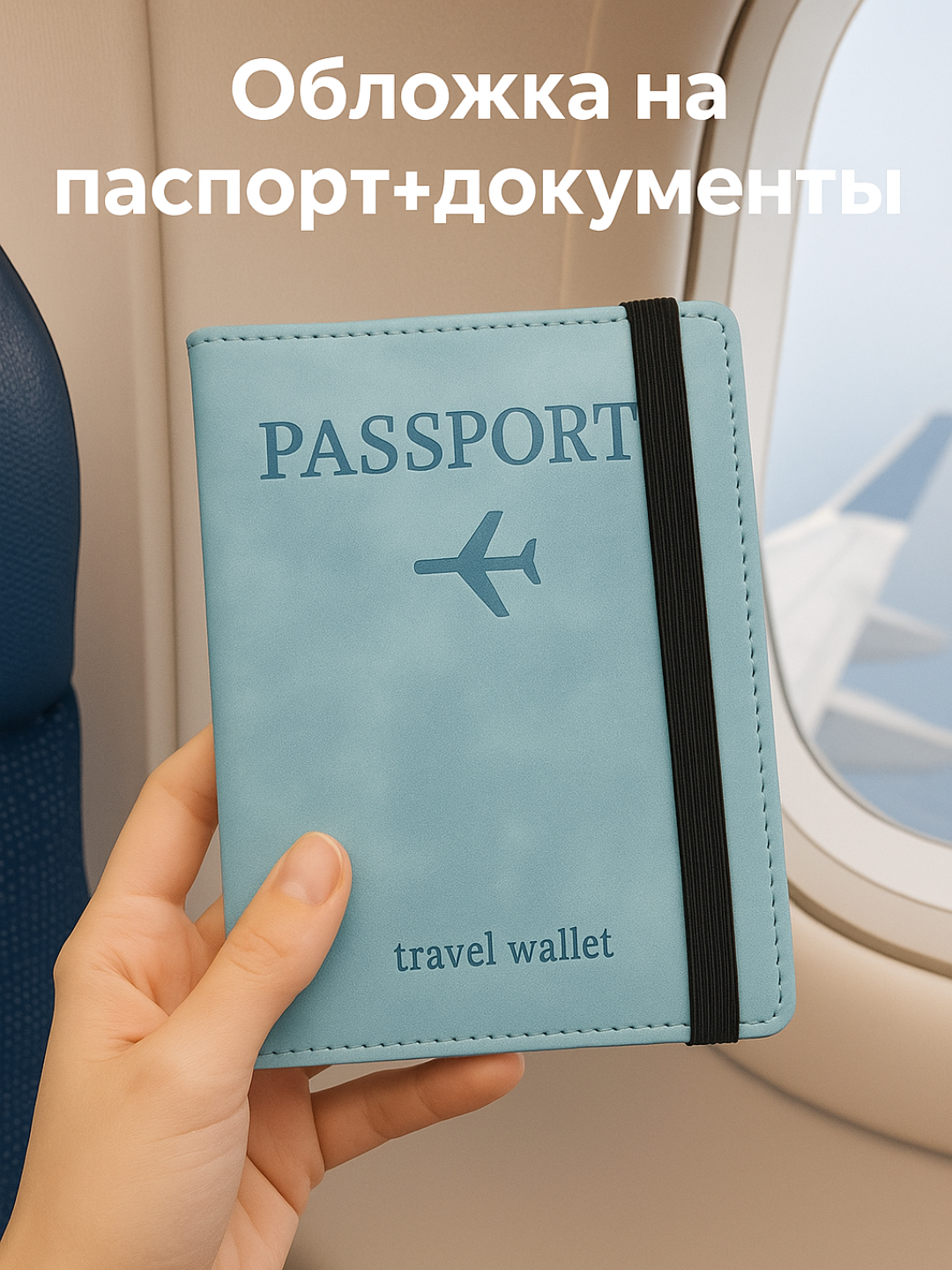 Чехол для пластиковых карт для загранпаспорта и удостоверения личности - 