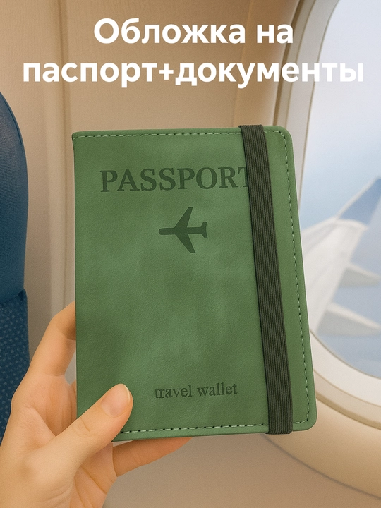 Чехол для пластиковых карт для загранпаспорта и удостоверения личности - 