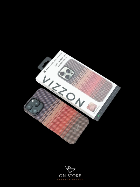Карбоновый чехол для iPhone 15 pro , VIZZON - 